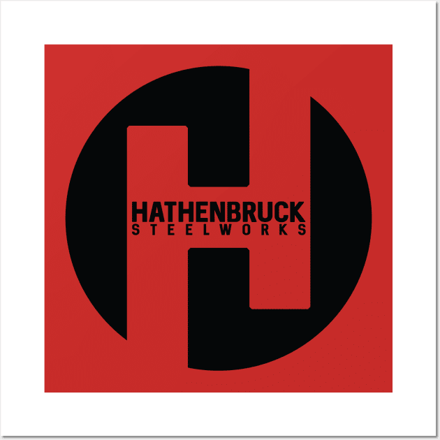 Hathenbruck Steelworks Logo Black Wall Art by Hathenbruck Steelworks